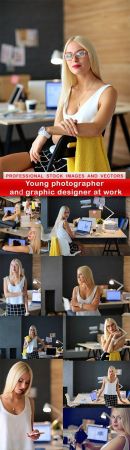 Young photographer and graphic designer at work   15 UHQ JPEG