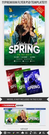 Spring PSD Flyer Template