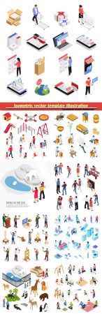 Isometric vector template illustration # 51