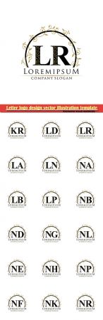 Letter logo design vector illustration template # 20