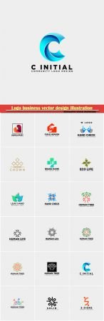 Logo business vector design illustration # 77