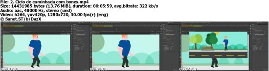 Adobe Animate CC - Ciclo de Caminhanda (bone tool)