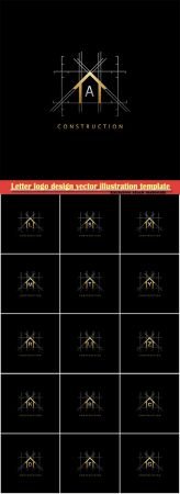 Letter logo design vector illustration template # 21