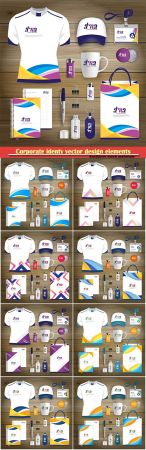 Corporate identy vector design elements  illustration