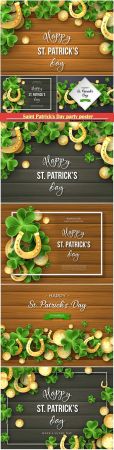 St. Patricks Day background greeting holiday design