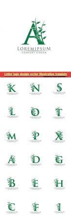 Letter logo design vector illustration template # 19