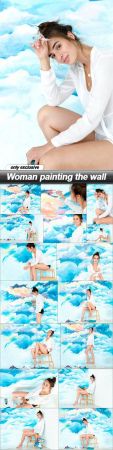 Woman painting the wall   19 UHQ JPEG