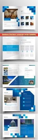Business brochure corporate vector template, magazine flyer mockup # 50
