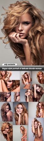 Vogue style portrait of delicate blonde woman   14 UHQ JPEG