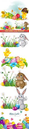 Easter holidays vector greeting card # 5