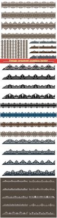 Vintage ornament seamless border in vector illustration