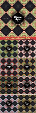 Luxury ornamental mandala design background in color vector