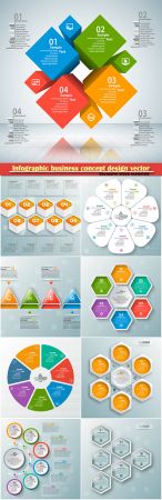 Infographic business concept design vector illustration # 11