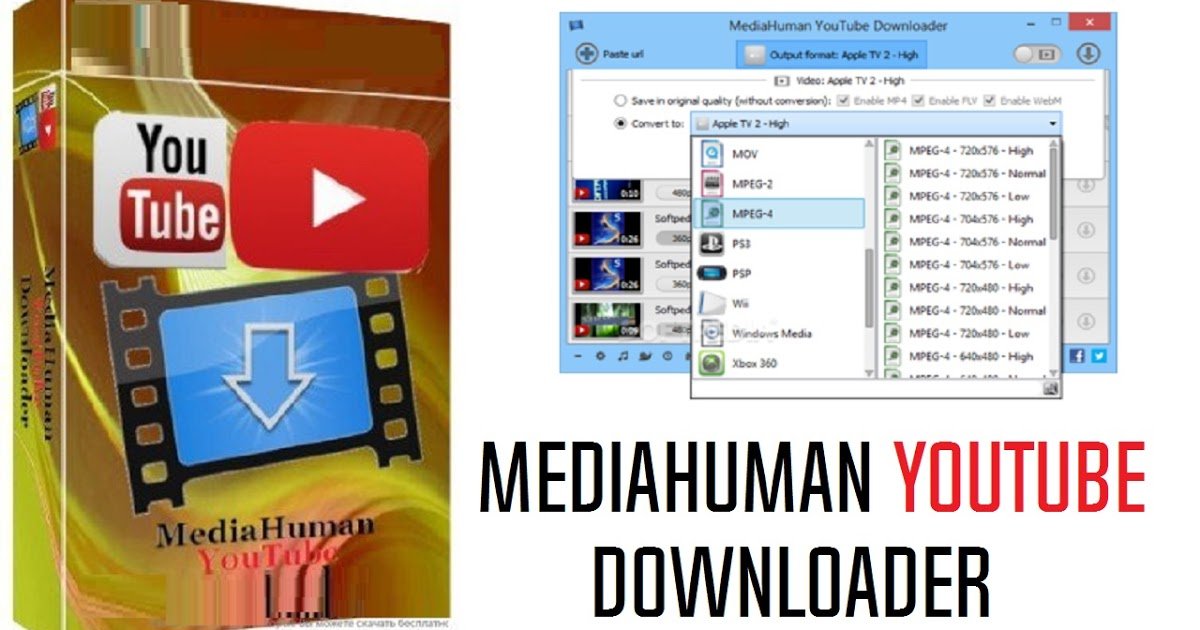 MediaHuman YouTube Downloader 3.9.9.84.2007 instal the new version for ipod
