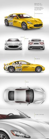 Maserati GT Mockup Pack TIF