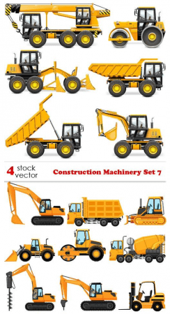 Vectors   Construction Machinery Set 7