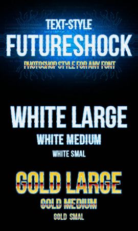 PSD - Metallic Text Style
