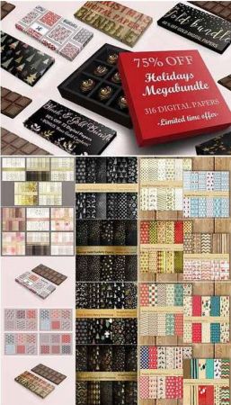 CreativeMarket - Holidays Megabundle Papers
