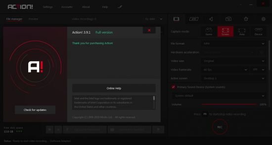 Mirillis Action! 3.9.1 Multilingual