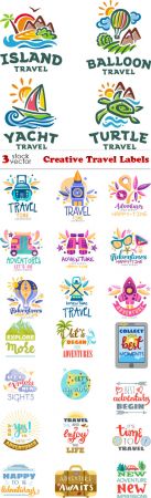 Vectors - Creative Travel Labels Set