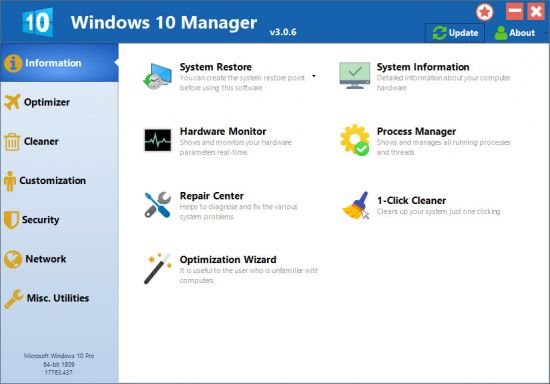 Yamicsoft Windows 10 Manager 3.5.9 Multilingual