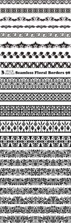 Vectors - Seamless Floral Borders 98