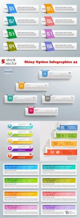 Vectors - Shiny Option Infographics 44