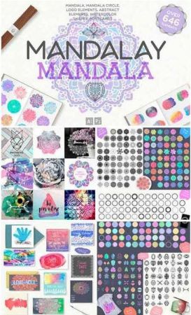 CreativeMarket - Mandalay Mandala 646 Elements