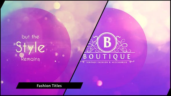 Videohive Glamour Titles - After Effects Template