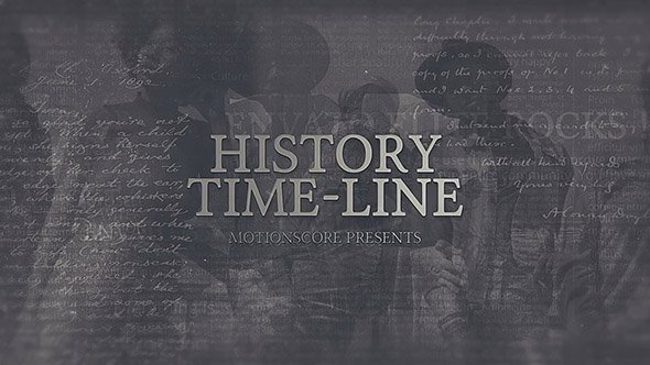history timeline after effects template free download