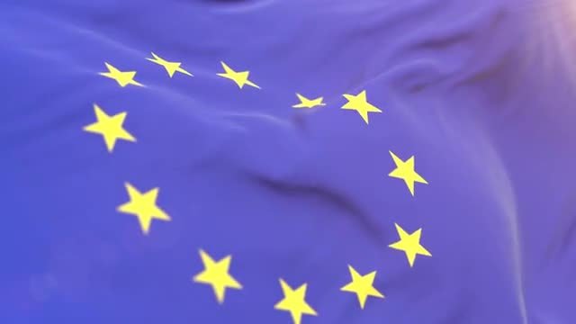 MA - Europe Flag Close-up Loop 214994