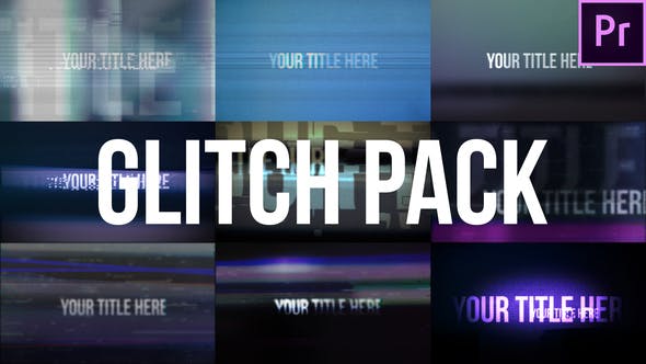Videohive Glitch Title Pack -  Premiere Pro Templates