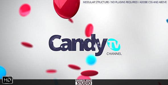 Videohive CandyTV Broadcast ID 13207563 - After Effects Project