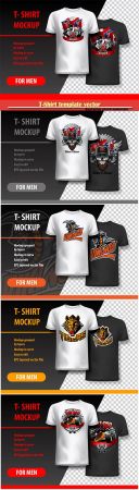 T-Shirt template vector