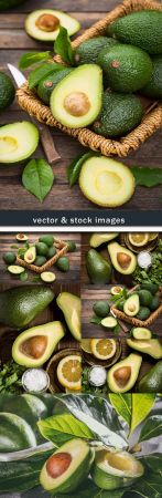Avocado with salt and lemon for healthy food