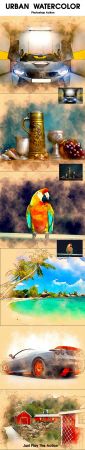GraphicRiver - Urban Watercolor 23519071