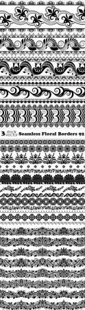 Vectors - Seamless Floral Borders 92
