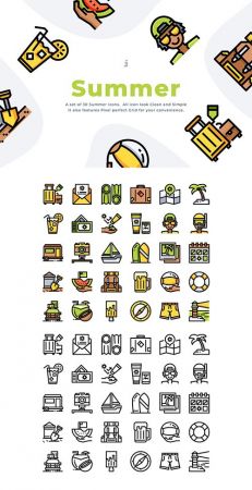 30 Summer Time Icon set
