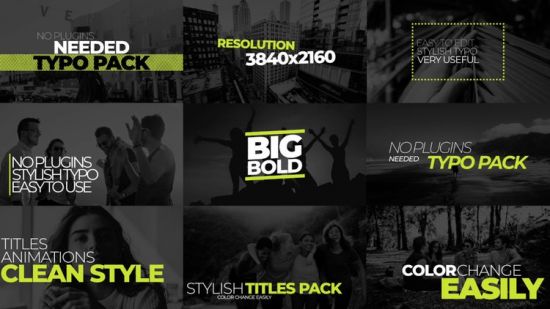 Stylish Titles Pack V3 219048
