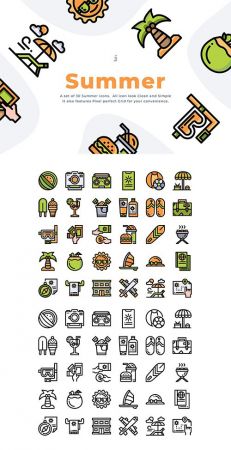 30 Summer Time Icon set
