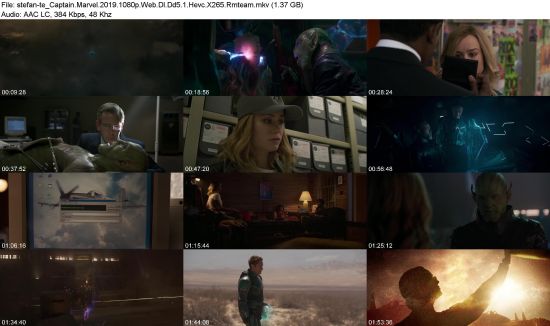 Captain Marvel (2019) 1080p Web-DL DD5.1 HEVC x265 RMTeam
