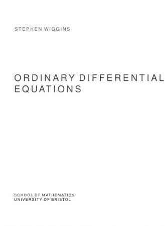 Ordinary Differential Equations by Stephen Wiggins