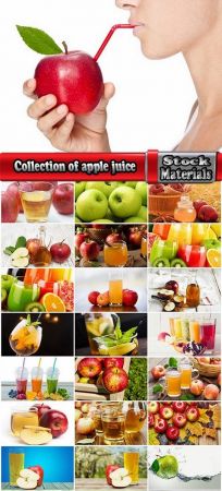 Collection of apple juice various fruits fresh vitamin iron 25 HQ Jpeg
