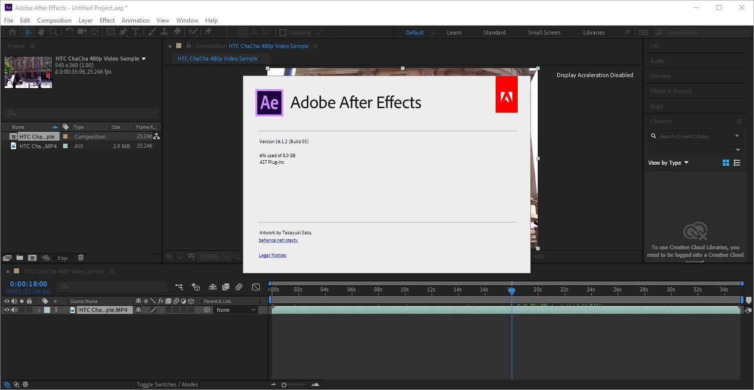 adobe after effects requirements 2020