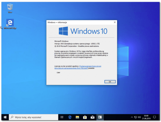 Windows 10 Pro X64 19H1 incl Office 2019 pl-PL JUNE 2019