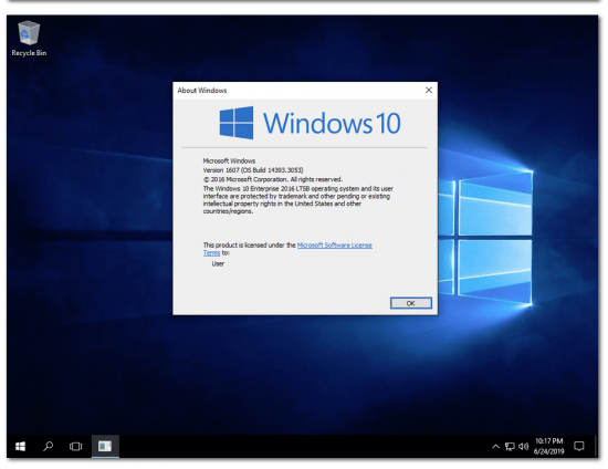 Windows 10 Enterprise 2016 LTSB X64 en-US OEM JUNE 2019