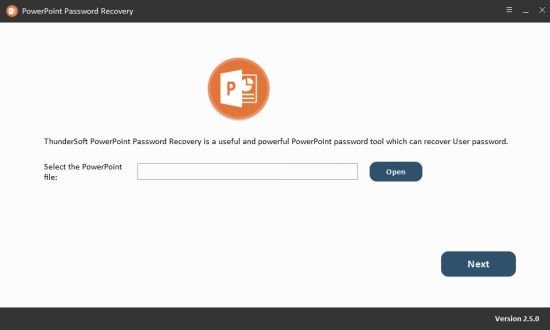 ThunderSoft PowerPoint Password Recovery 2.5.0