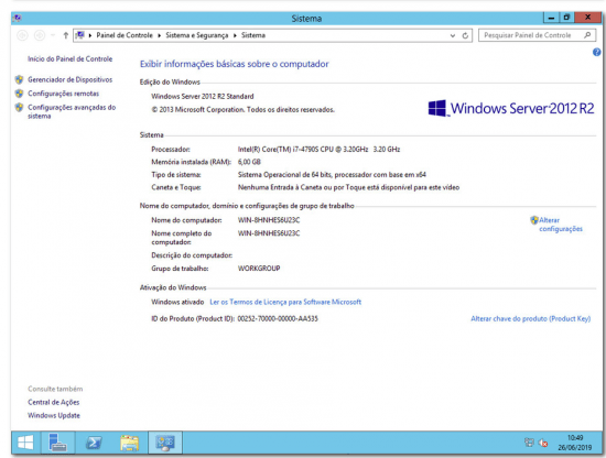 Windows Server 2012 R2 Standard VL ESD pt-BR JUNE 2019