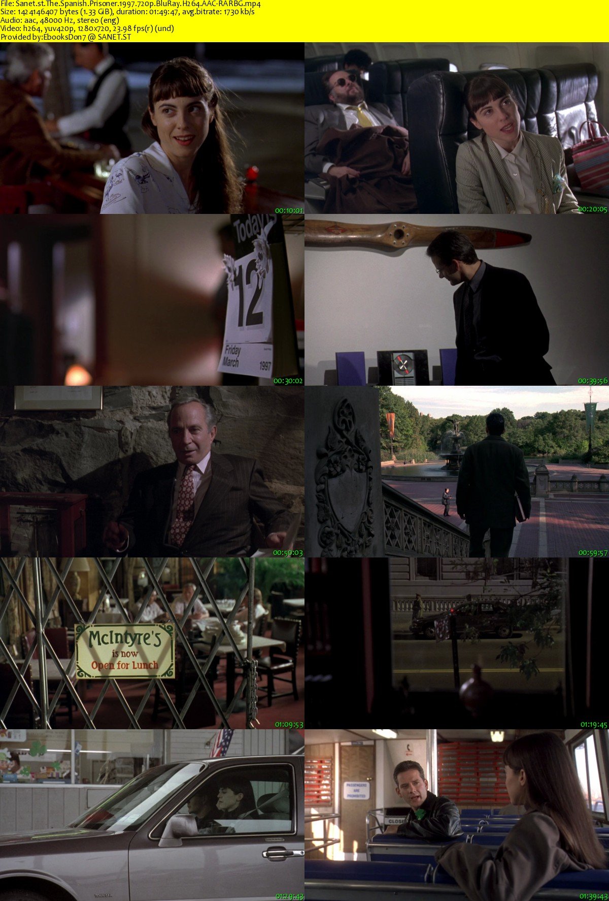 Download The Spanish Prisoner 1997 720p BluRay H264 AAC RARBG SoftArchive