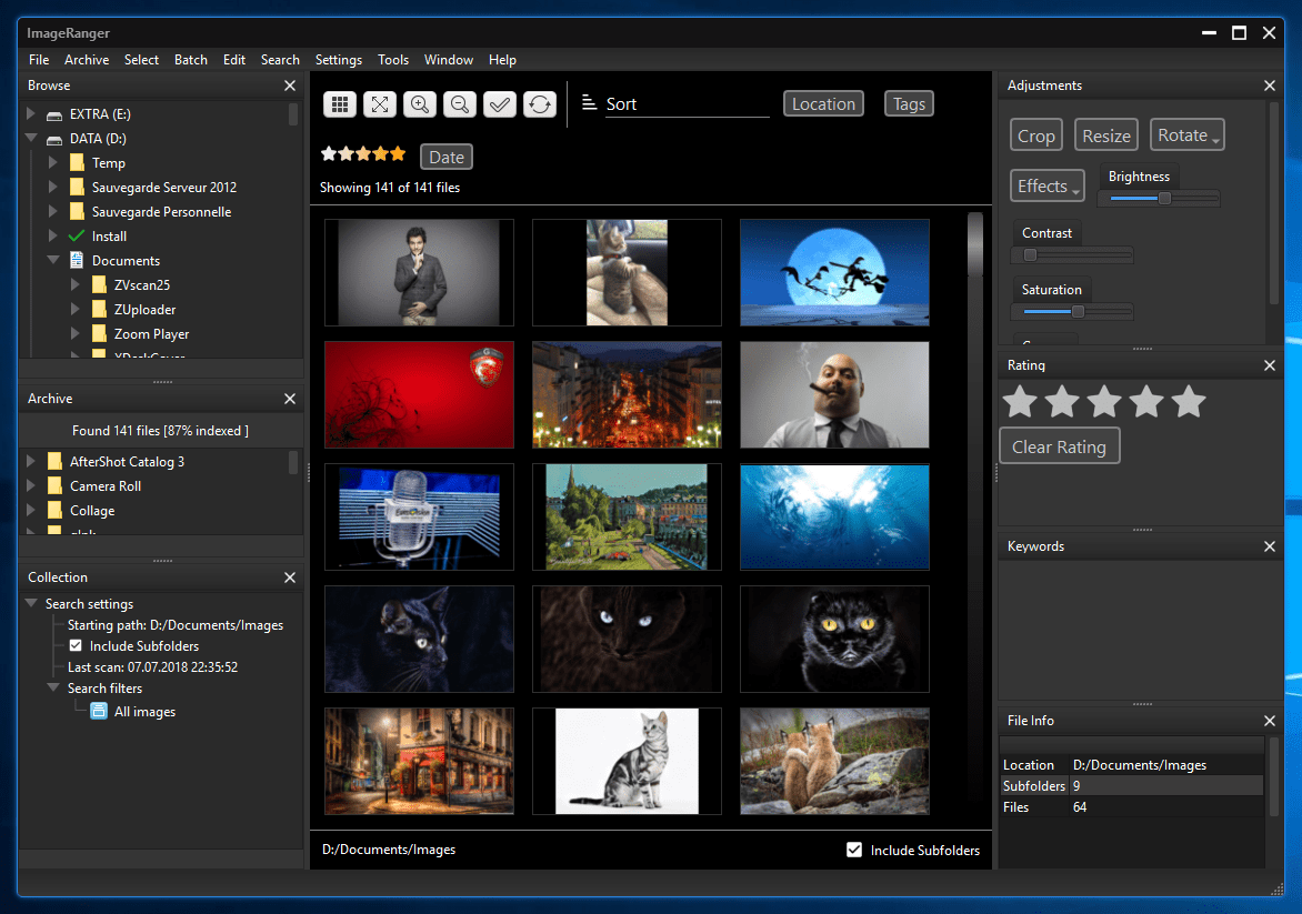 download the new version ImageRanger Pro Edition 1.9.4.1865